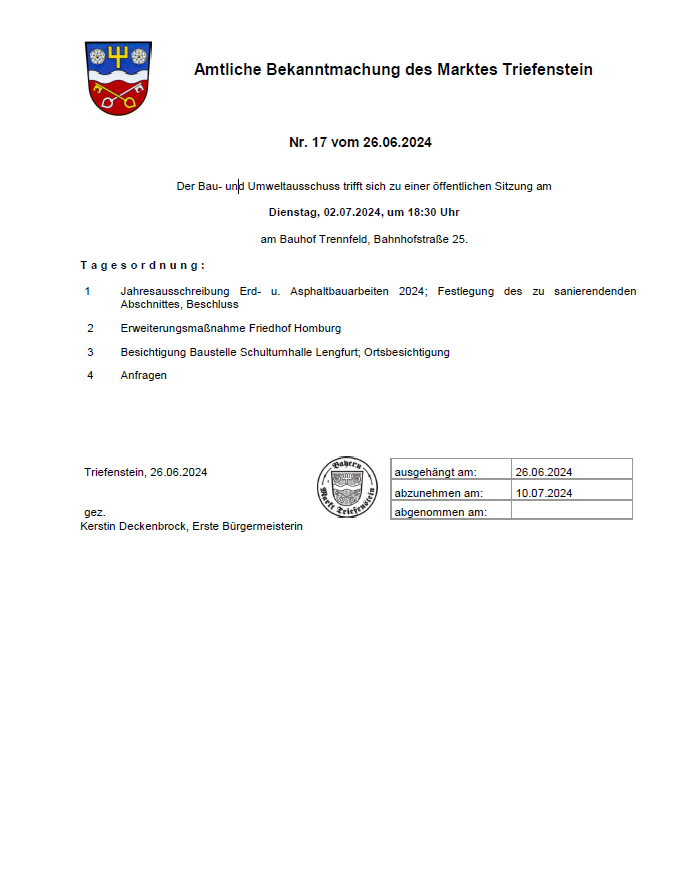 Sitzung BAuU