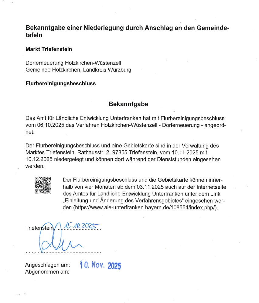 Flurbereinigungsbeschluss